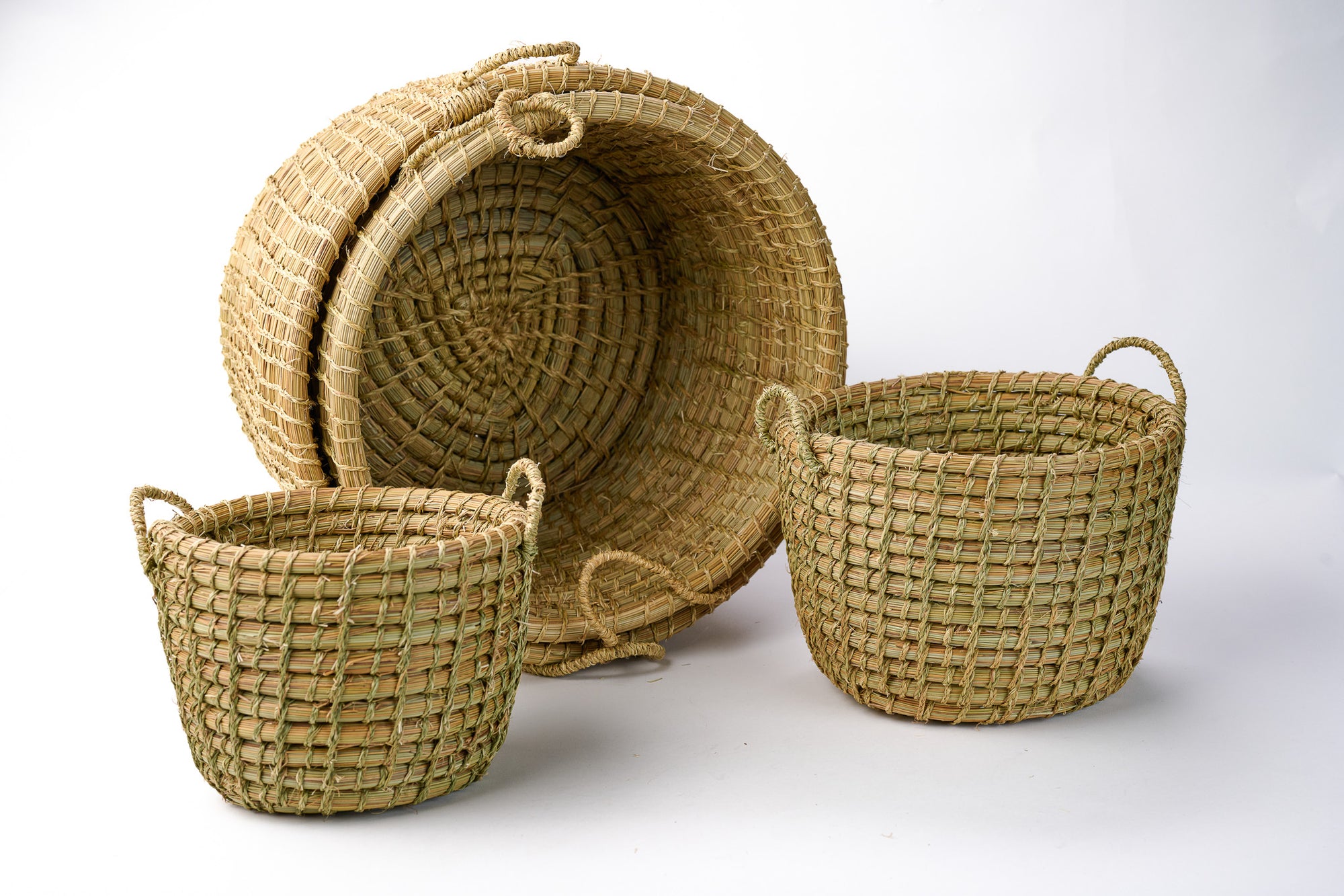 Nested Grass Basket Sets