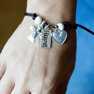SwaziMUD™ Faith, Hope, Love Bracelet