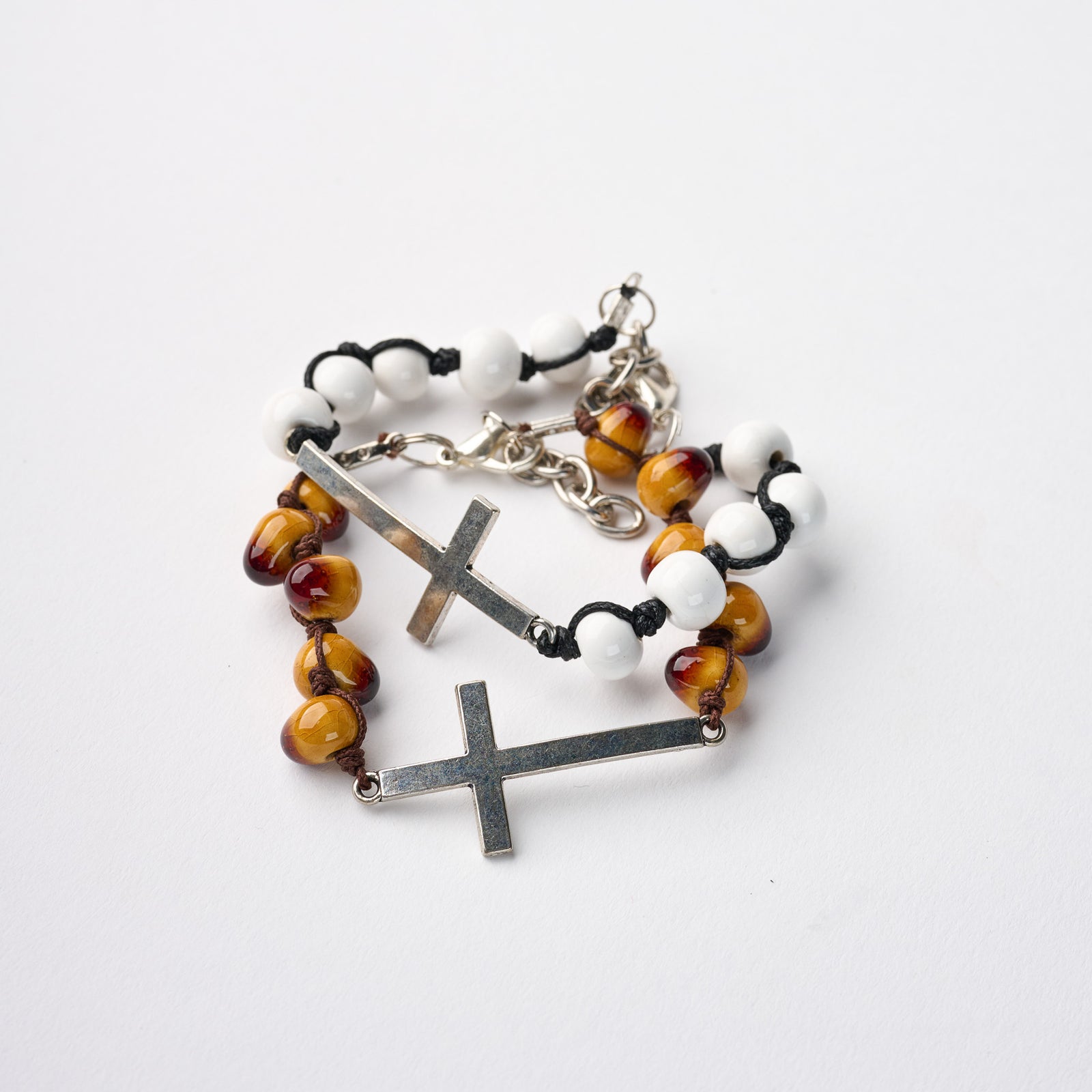 SwaziMUD™ Silver Thin Cross Bracelet