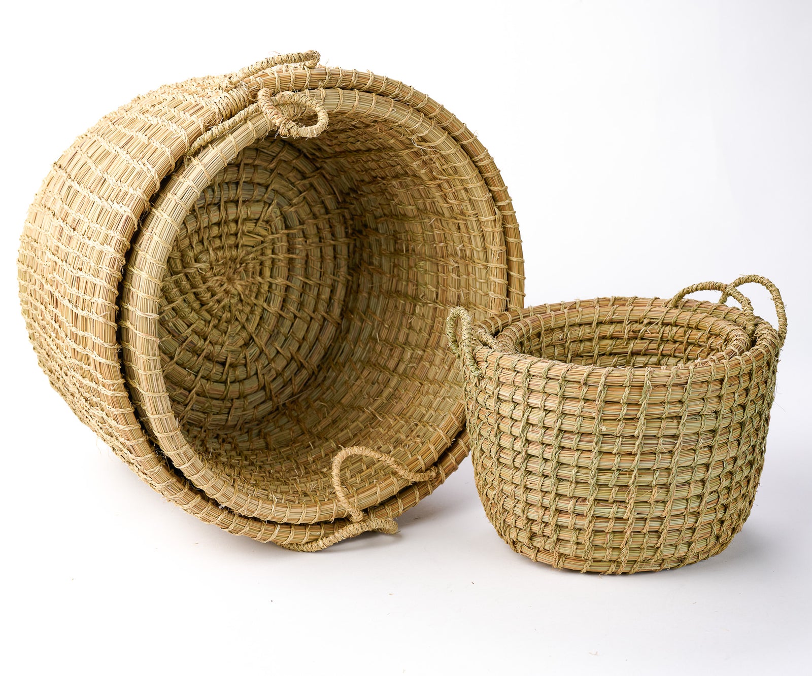 Nested Grass Basket Sets