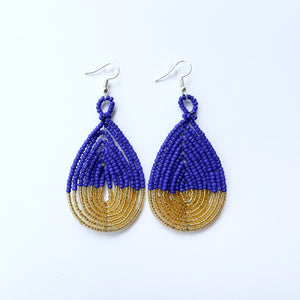 Beaded Tear Drop Earrings