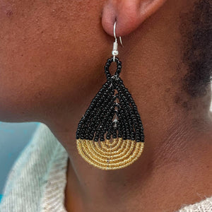 Beaded Teardrop Earrings