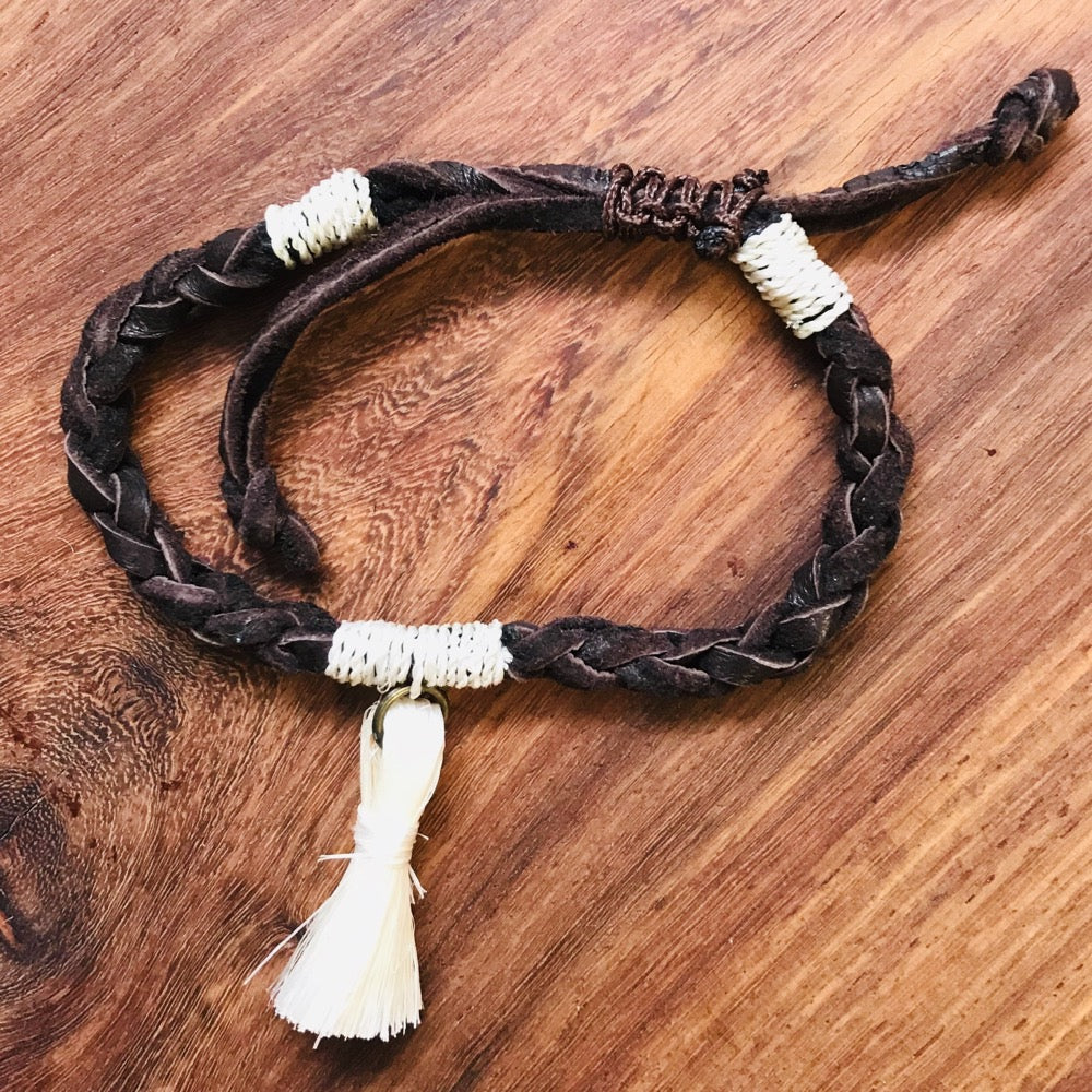 Sisal Leather Bracelet - Khutsala™ Artisans