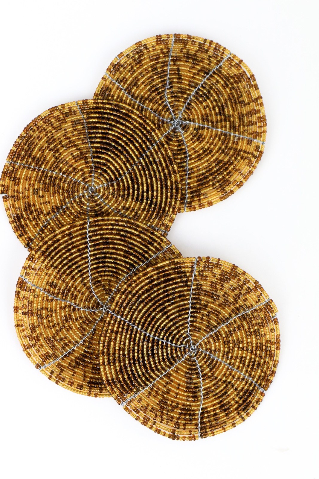 Beaded Coasters Set of 4 - Khutsala™ Artisans