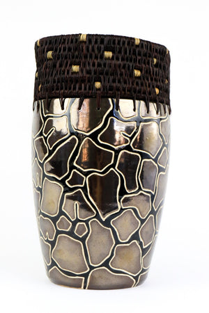 Grass and Ceramic Vase - Khutsala™ Artisans