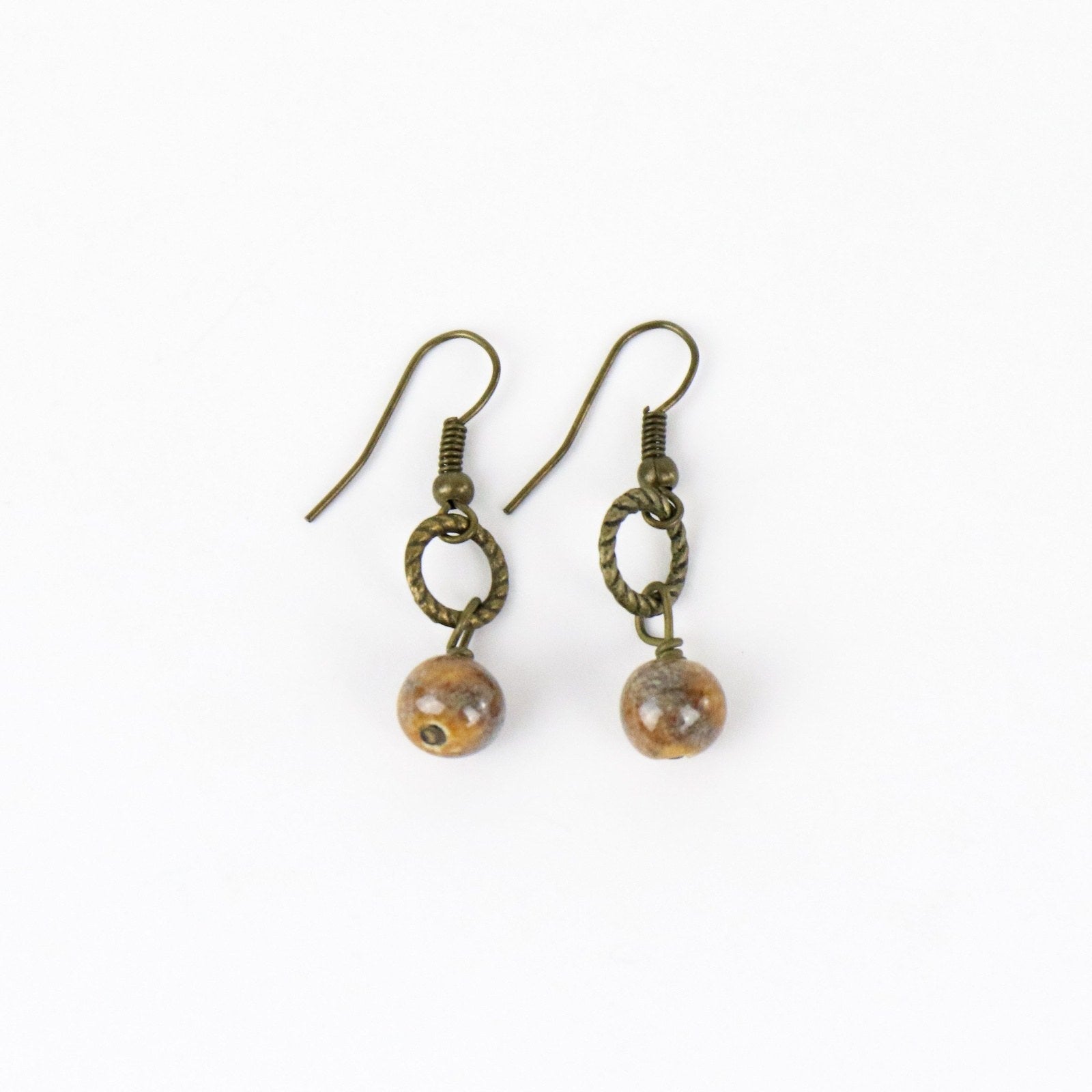 SwaziMUD™ Bead Ring Drop Earrings - Khutsala™ Artisans