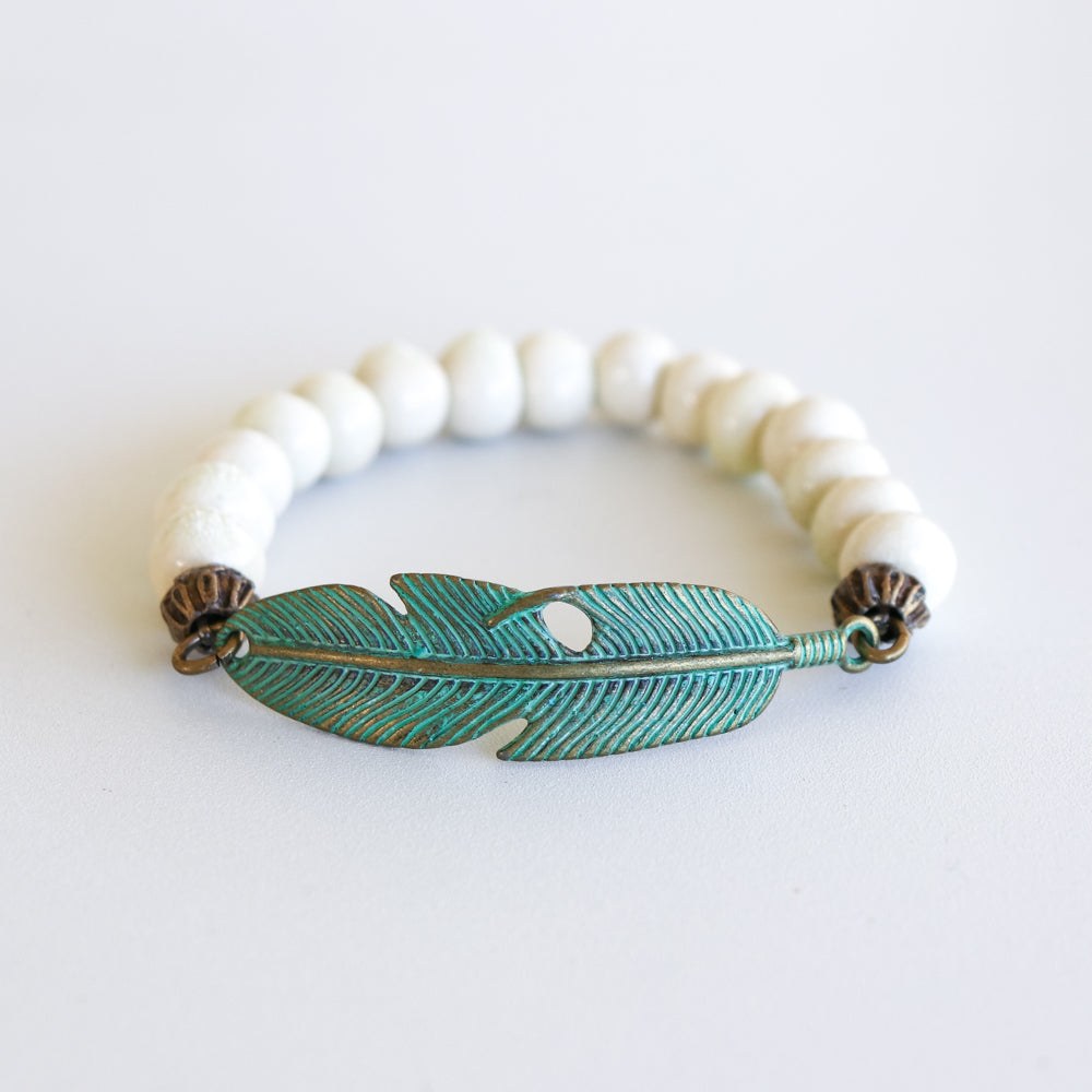 SwaziMUD™ Green Leaf Bracelets - Khutsala™ Artisans
