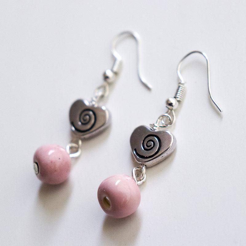 SwaziMUD™ Heart Earrings - Khutsala™ Artisans