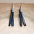 Leather Tassel Earrings - Khutsala™ Artisans