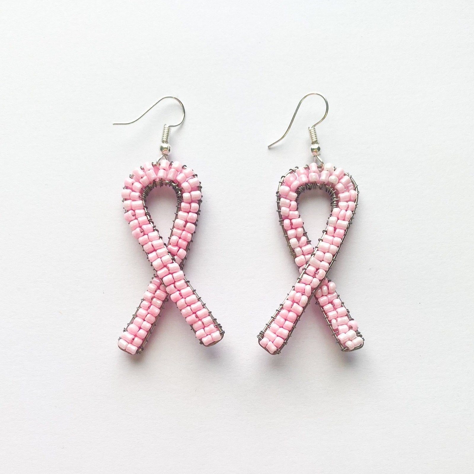 Breast Cancer Ribbon Earrings - Khutsala™ Artisans