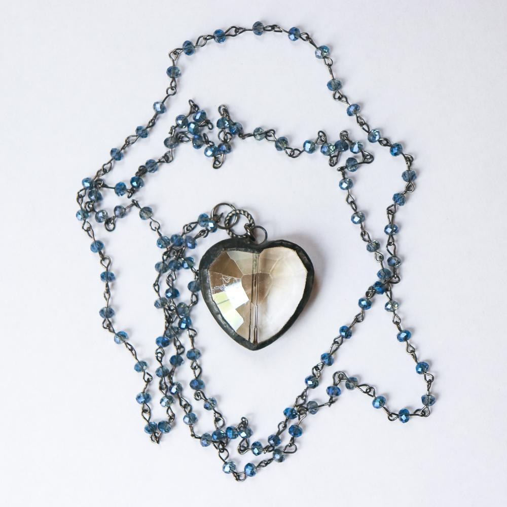 Heart Rosary Necklace - Khutsala™ Artisans