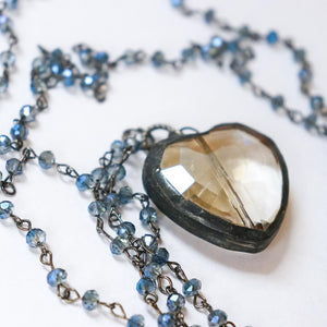 Heart Rosary Necklace - Khutsala™ Artisans