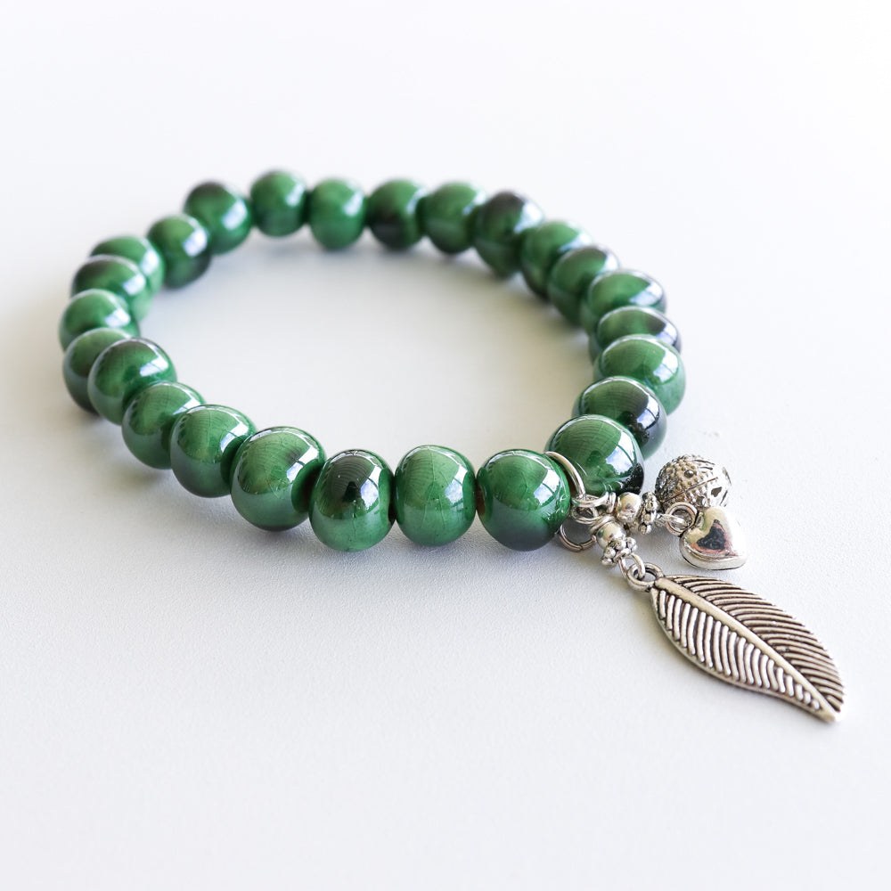 SwaziMUD™ Silver Leaf Bracelets - Khutsala™ Artisans