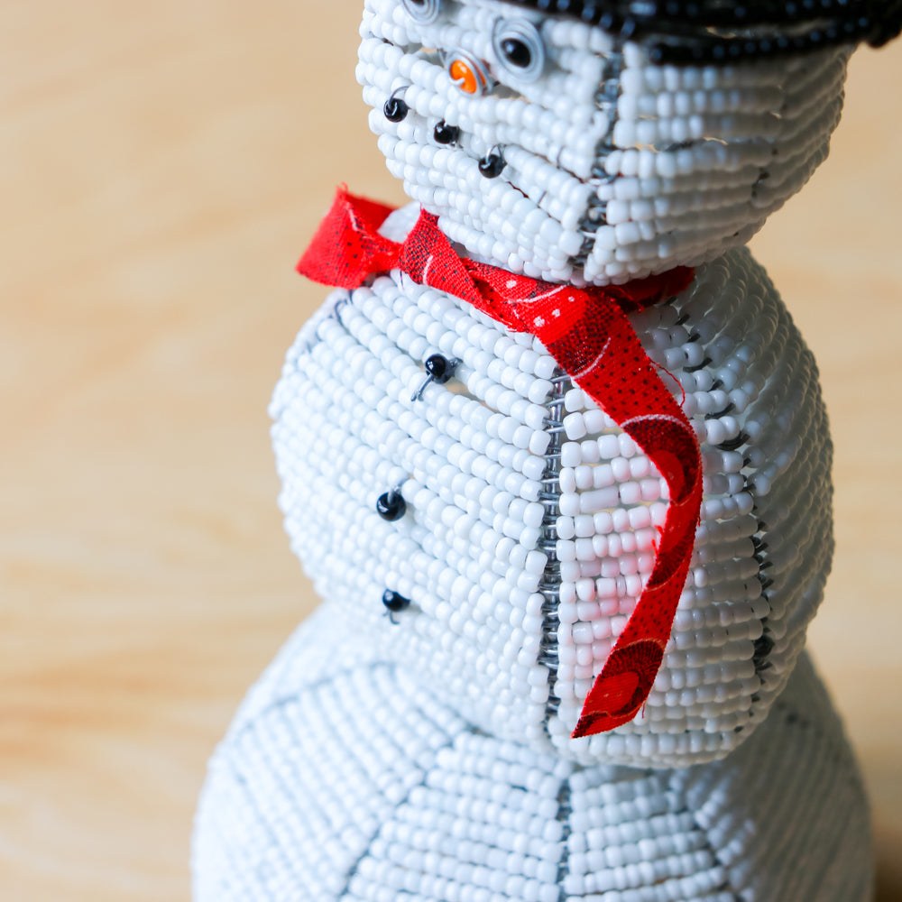Beaded Snowman - Khutsala™ Artisans