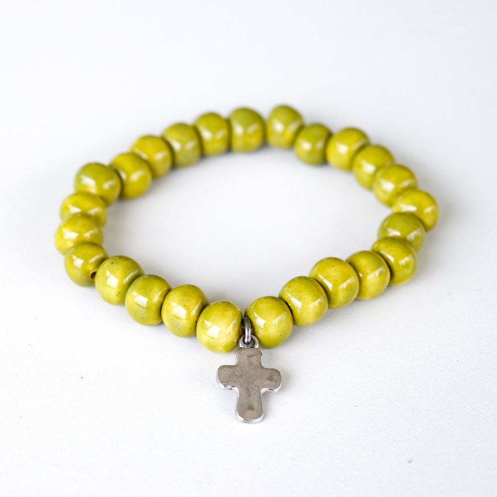 SwaziMUD™ Green Charm Bracelet - Khutsala™ Artisans