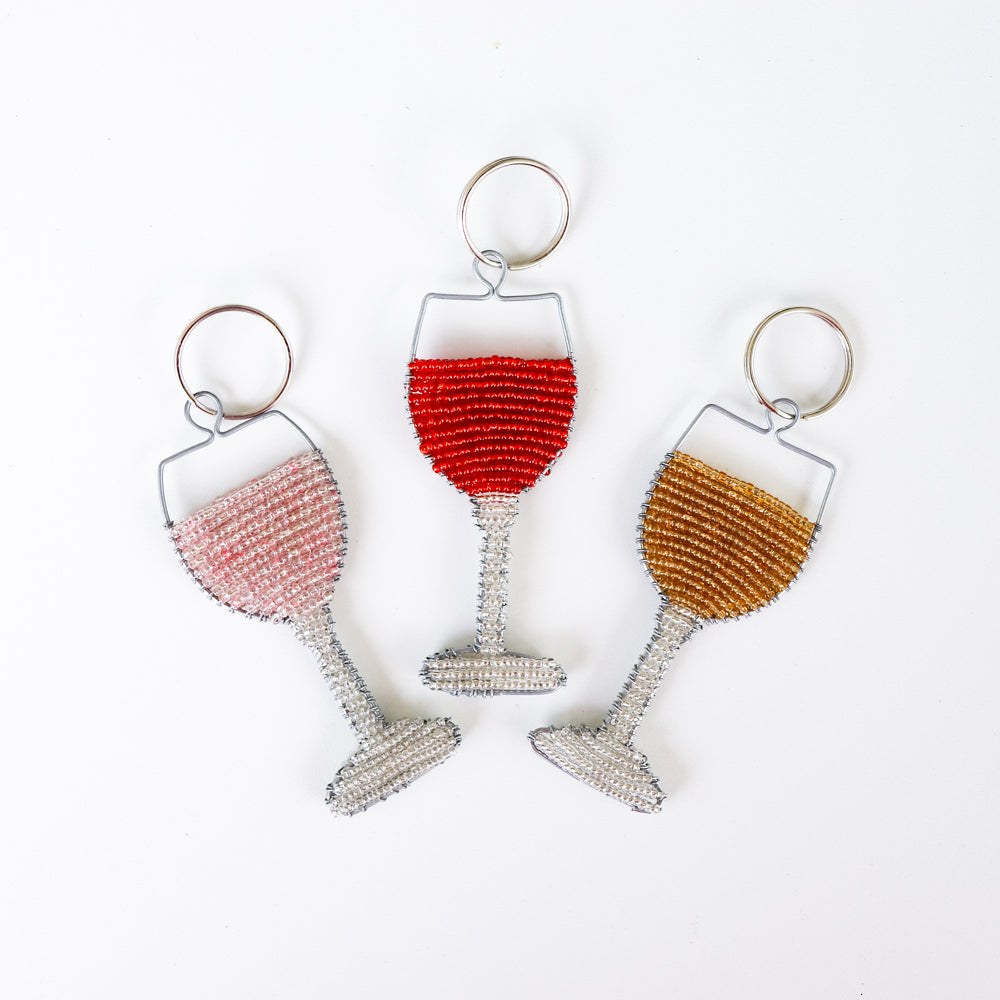 Wine Glass Keychains - Khutsala™ Artisans