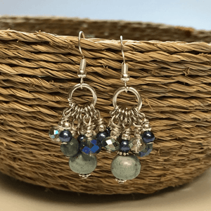 Crystal Marbleized Earrings - Khutsala™ Artisans