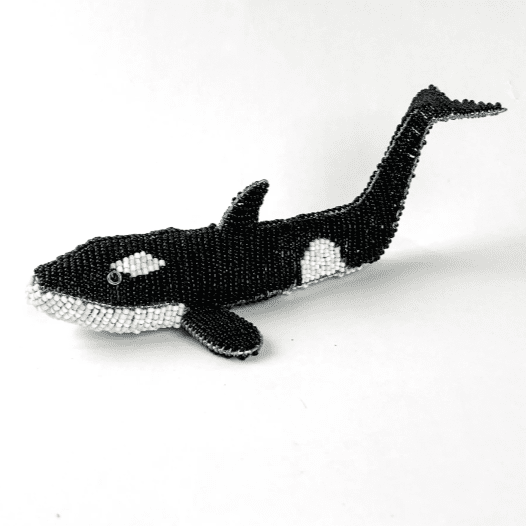 Beaded Orca Whale