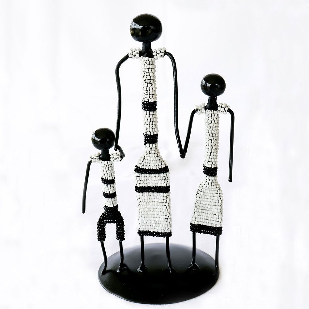African Child-headed Family Metal Art - Khutsala™ Artisans