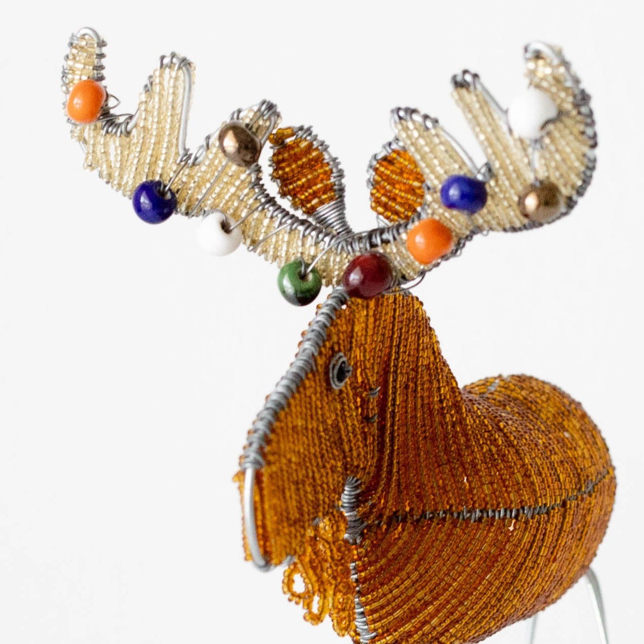 Beaded Christmas Moose - Khutsala™ Artisans