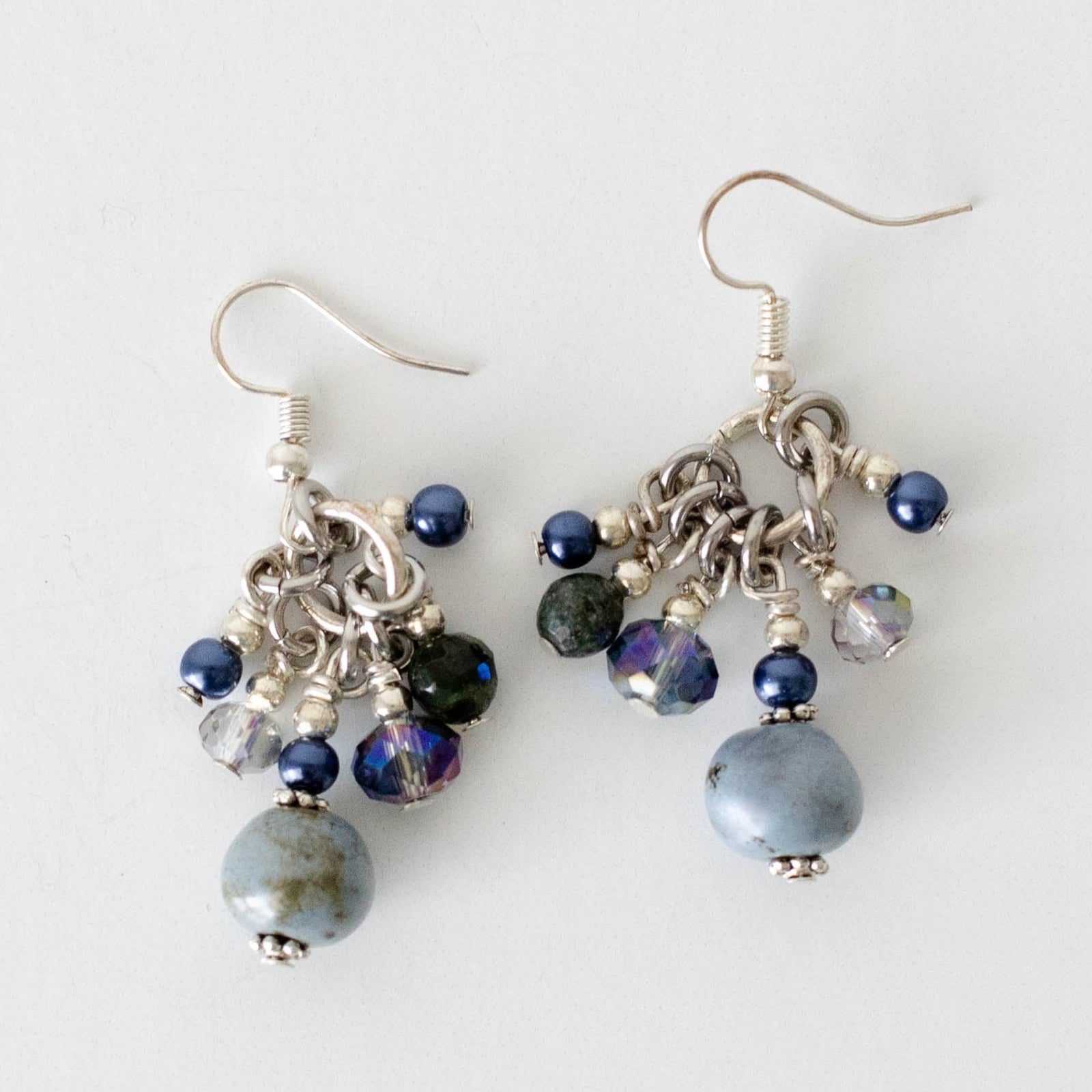 Crystal Marbleized Earrings - Khutsala™ Artisans