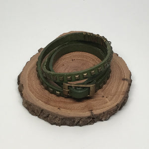 Studded Leather Bracelet - Khutsala™ Artisans